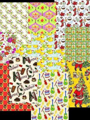 Gift wrap sets 1930s - 1950s styles