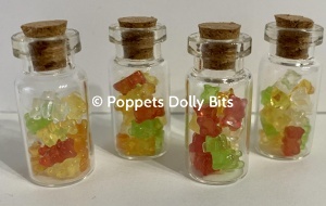 Sweets jelly teddy jar 3cm