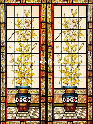 Stained glass doors 16