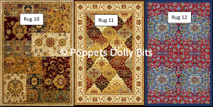 Room size rugs 10 11 & 12