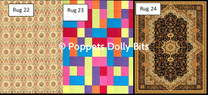 Room size rugs 22 23 & 24