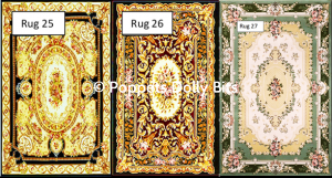 Room size rugs 25 26 & 27