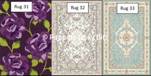 Room size rugs 31 32 & 33