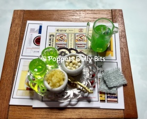 Cocktail set lime & snack tray 1