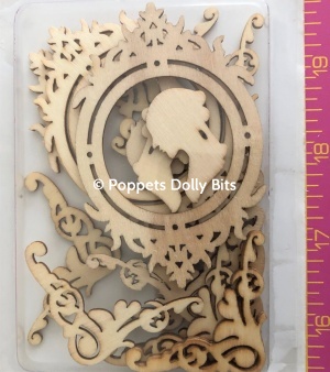 Silhouette frames wood