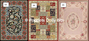 Room size rugs 63 64 & 65