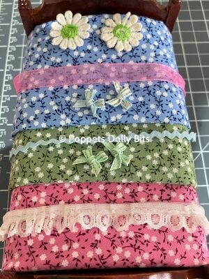 Bed & all curtain bedding fabric & trim kit 4