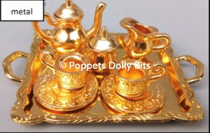 Gold/silver tea/coffee set - Image 4