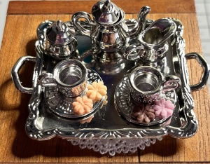 Gold/silver tea/coffee set - Image 2
