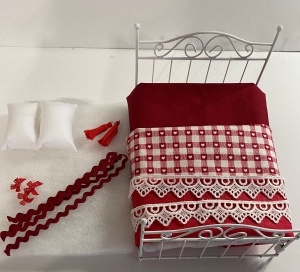 Bed & all curtain bedding fabric & trim kit 11