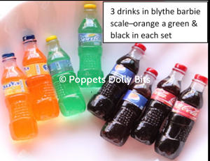 1/6 scale drinks set of 3