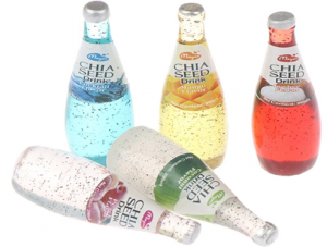 4 bottles chia drinks 1/6