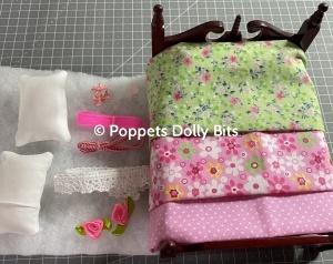 Bed & all curtain bedding fabric & trim kit 13