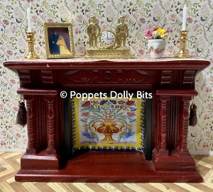 Fireplace SOLD REQUEST ONE flowered inlay
