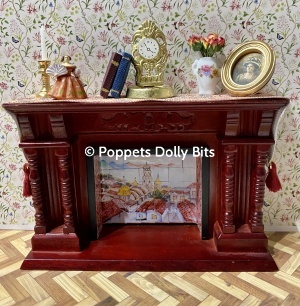 Fireplace SOLD REQUEST ONE venetian scene inlay