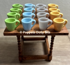 Mug sets of 4 plain or 4 mixed colours