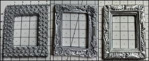 Silver resin frames choice of 3