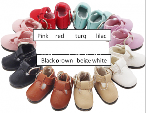 Ankle strap vinyl shoes