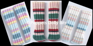 Socks knitted pastel