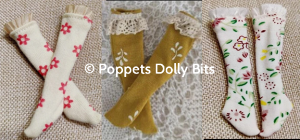 Socks knee high lace trim style 1