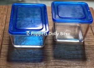 Plastic food boxes set of 2
