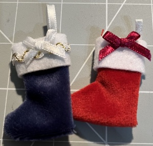 Christmas stockings & hat set