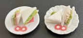 Ham or salmon sandwich