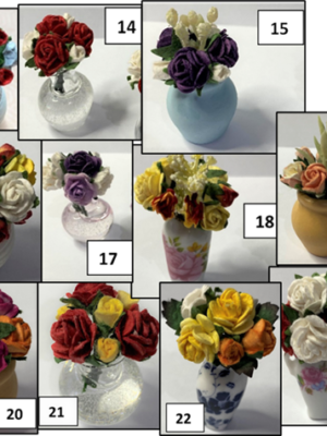 Flower vases 13-18