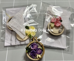 Embroidery hoop miniature