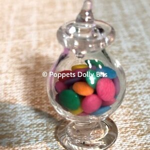 Glass curve shaped smartie jar