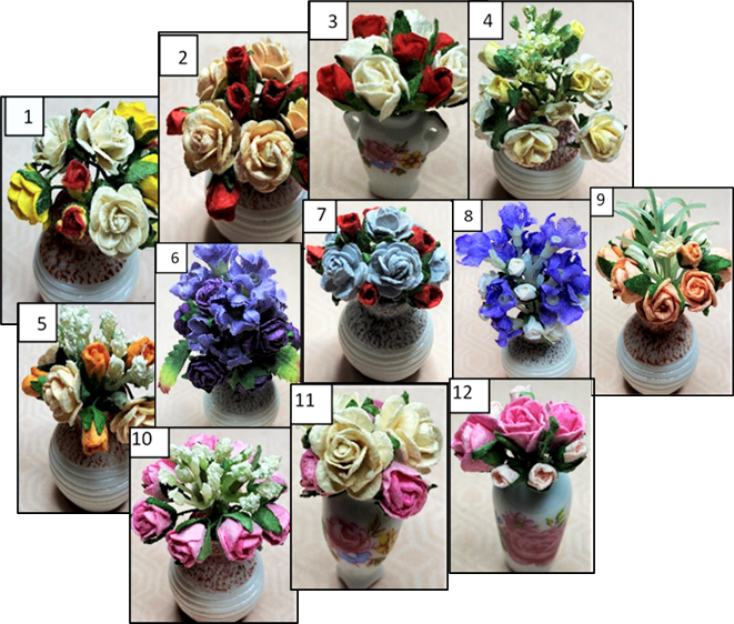 Flower vases 7-12