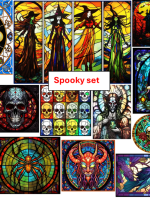 Sticky window sheet Spooky set