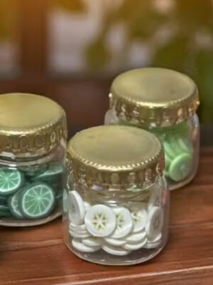 Jars fruit set of 3
